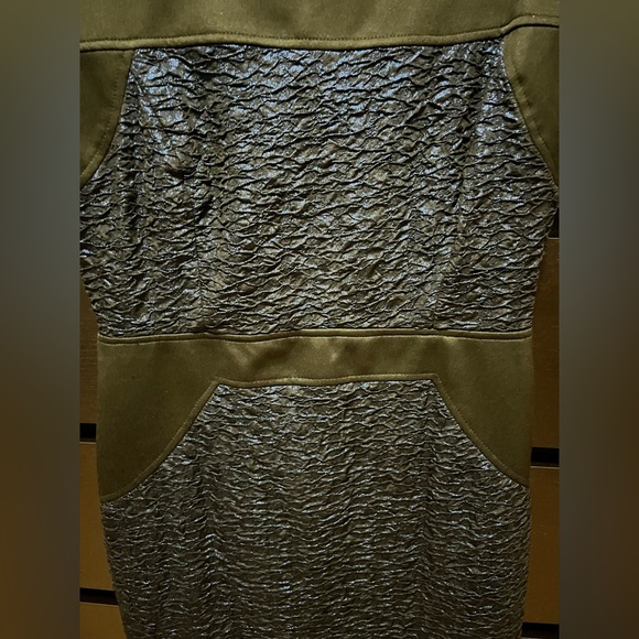 Blue/Black Waffle Cap-Sleeve Dress - Picture 3 of 3